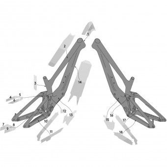 Syncros Ransom 24 Carbon Rahmenschutzfolien Set matt klar 