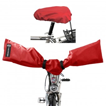 NC-17 Connect Set Sattel/Lenker Cover Schutzhülle rot 