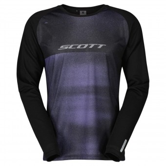 Scott Trail Tuned DH Fahrrad Trikot lang schwarz/lila 2025 