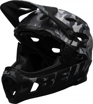 Bell Super DH MIPS Fahrrad Helm camo schwarz/grau 2025 