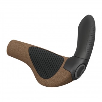 Ergon GP4-L Evo BioKork Touring / Commuting / E-Bike Fahrradgriffe braun 