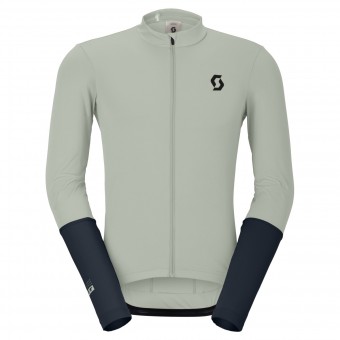 Scott Endurance Fahrradtrikot langarm grau/blau 2026 