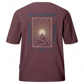 Scott Graphic Damen Freizeit Shirt kurzarm clay lila 2027 