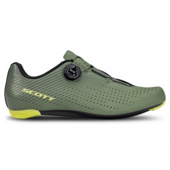Scott Comp Rennrad Fahrradschuhe olive grün/gelb 2027 