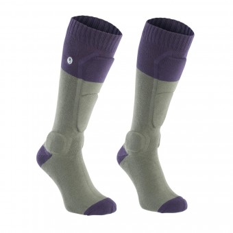 Ion BD-Sock Fahrrad Schienbein Protektorensocken sea grass grün/lila 2026 