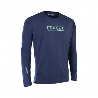 Ion Scrub Select GRIDXK Fahrrad Trikot lang blau 2026 