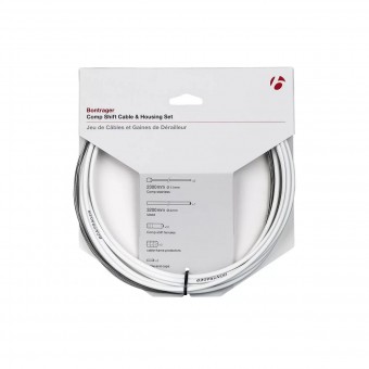 Bontrager Comp Fahrrad Schaltzug/Zughüllen-Set 4mm weiß 