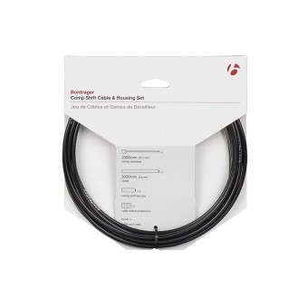 Bontrager Comp Fahrrad Schaltzug/Zughüllen-Set 4mm schwarz 