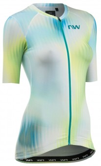 Northwave Blade Damen Gravel / Rennrad Fahrradtrikot kurz grün/grün 2026 M (38)