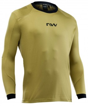 Northwave Sharp Winter Fahrradtrikot lang khaki grün 2027 