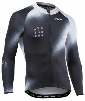 Northwave Blade Winter Fahrradtrikot lang schwarz/grau 2027 