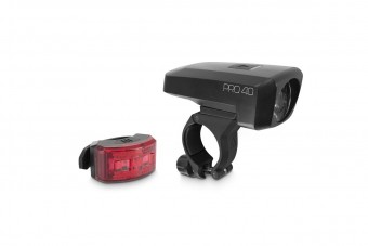 Acid Pro 40 Fahrrad Beleuchtungsset schwarz 