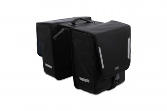 Acid City 15 Classic Double RILink Seitentasche / Gepäckträgertasche schwarz 