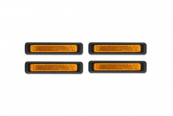 Acid Pedalreflektor Set Classic schwarz 