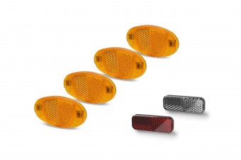 Acid Reflektorset für Lenker / Sattelstütze 