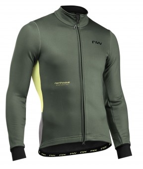 Northwave Blade Fahrrad Winterjacke grün/sandfarben 2025 