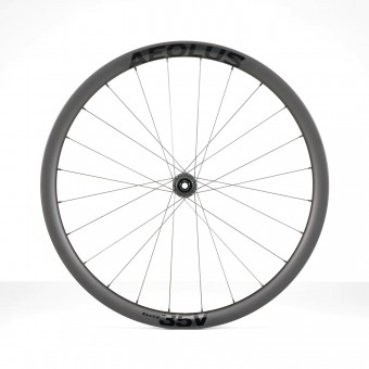 Bontrager Aeolus Elite 35V Disc TLR 12T Carbon Rennrad Vorderrad schwarz 