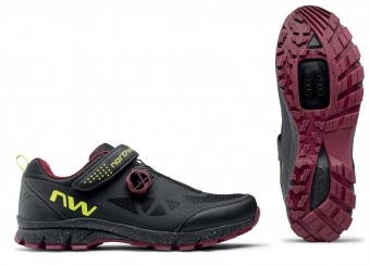 Northwave Corsair MTB / Trekking Fahrrad Schuhe schwarz/rot 2022 37