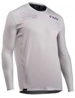 Northwave Edge 2 Fahrrad Trikot lang light grau 2025 