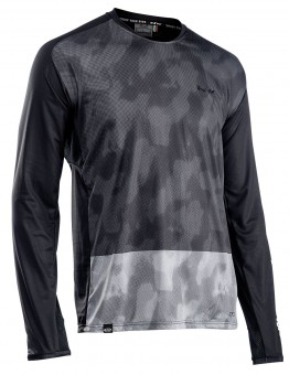 Northwave Edge Fahrrad Trikot lang schwarz/grau 2023 