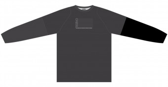 ONeal Element Plain FR MTB Fahrradtrikot langarm grau/schwarz 2026 