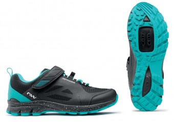 Northwave Escape Evo Damen MTB / Trekking Fahrrad Schuhe schwarz/blau 2023 