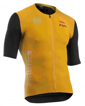 Northwave Extreme Evo Fahrrad Trikot kurz gelb/schwarz 2024 