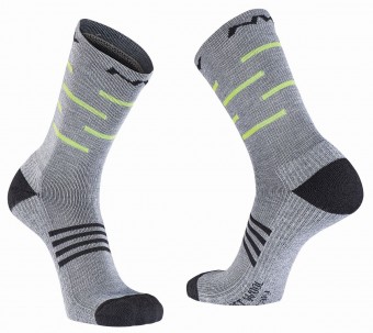 Northwave Extreme Pro High Winter Fahrrad Socken grau/gelb 2021 