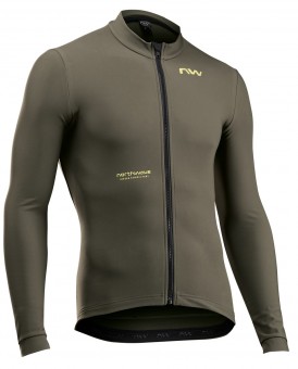 Northwave Extreme Thermal Fahrrad Trikot lang grün 2026 