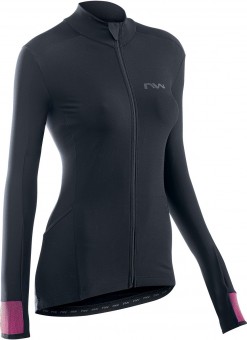 Northwave Fahrenheit Damen Fahrrad Trikot lang schwarz/pink 2022 