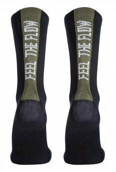Northwave Feel The Flow Winter Fahrrad Socken schwarz/grün 2024 M (40-43)