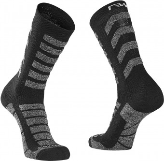 Northwave Husky Ceramic High Winter Fahrrad Socken schwarz 2027 M (40-43)