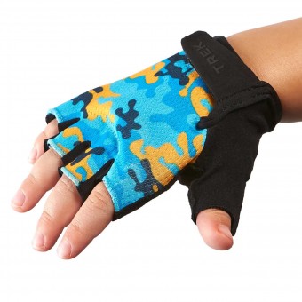 Trek Kids Kinder Fahrrad Handschuhe kurz camo blau 2026 