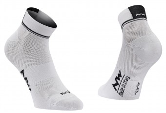 Northwave Logo 2 Damen Fahrrad Socken weiß/schwarz 2019 