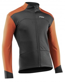 Northwave Reload Fahrrad Regen/Winterjacke schwarz/orange 2024 