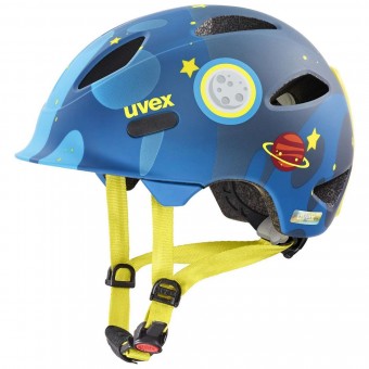 Uvex Oyo Style Deep Space Kinder Fahrrad Helm blau/gelb 2026 
