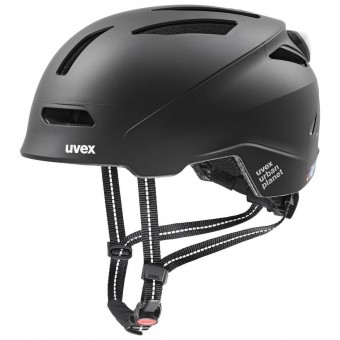 Uvex Urban Planet LED City Fahrrad Helm matt schwarz 2026 