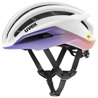 Uvex Surge Aero MIPS Rennrad Fahrrad Helm matt weiß/lila 2026 