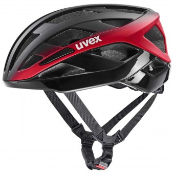 uvex i-volute Rennrad / Gravel Fahrrad Helm matt schwarz/rot 2026 