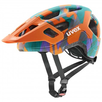 Uvex React Jr. Kinder Fahrrad Helm Gr. 52-56cm matt orange/grün 2026 