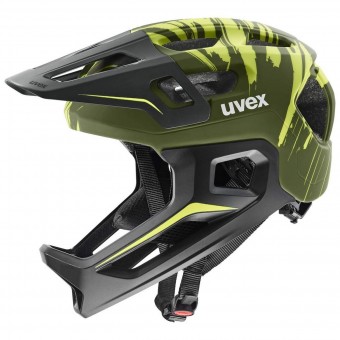 uvex React Jr. MTB / DH Fahrrad Helm Gr. 52-56cm matt olive grün 2026 