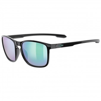 uvex Lgl 52 Freizeit Brille matt schwarz/mirror grün 2026 