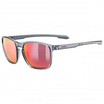 uvex Lgl 52 Freizeit Brille matt smoke grau/mirror rot 2026 