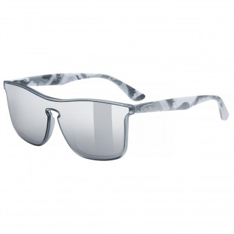 uvex Heyday Camo Fahrrad / Sport Brille matt camo grau/mirror silberfarben 2026 