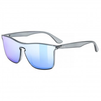 uvex Heyday Fahrrad / Sport Brille matt smoke grau/mirror blau 2026 