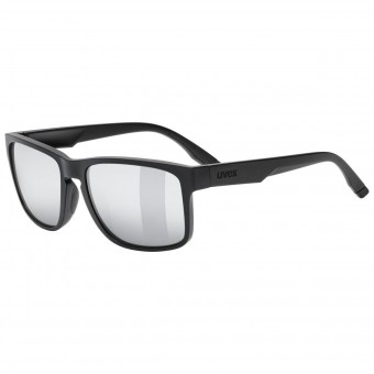 uvex Poise Fahrrad / Sport Brille matt schwarz/mirror silberfarben 2026 