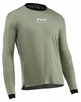 Northwave Sharp Fahrrad Trikot lang grün/weiß 2026 