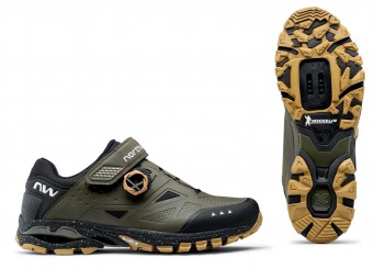 Northwave Spider Plus 3 MTB / Trekking Fahrrad Schuhe grün/schwarz 2025 