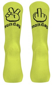Northwave Sunday Monday Fahrrad Socken gelb 2026 