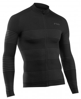 Northwave Trip Knit Fahrrad Trikot lang schwarz 2024 
